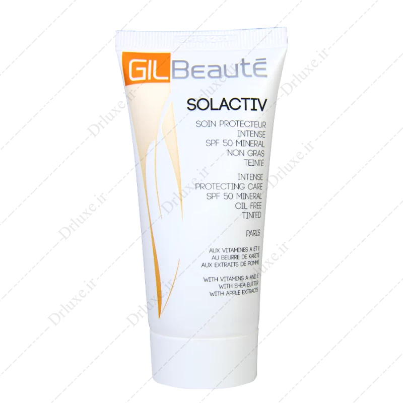 کرم ضد آفتاب SPF50 فاقد چربی بژ روشن Solactiv ژیل بوته 50 میلی لیتر - دکتر لوکس